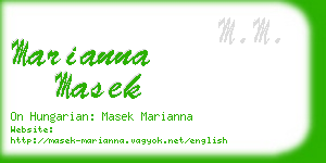 marianna masek business card